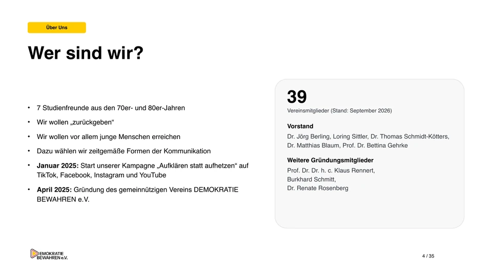 Folie 4: Wer sind wir?